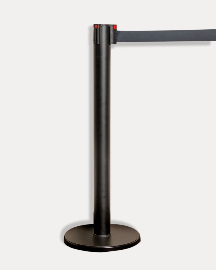 Postes / Ordenadores Peatonales Aluminio Negro, Unifila