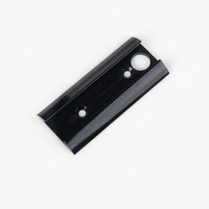 Recibidor en aluminio negro para pared, Unifila