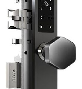 Cerradura Smart YonAnn ZD6P Slim con Pomo para puertas finas y/o corredizas