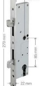 Caja Cerradura Slim para puerta corrediza